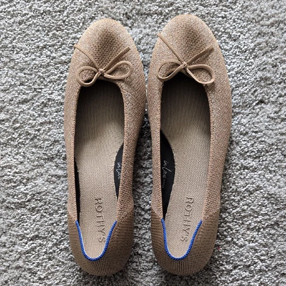 Rothy's The Ballet Flat Goldstone Size 9.5 - Picture 1 of 8